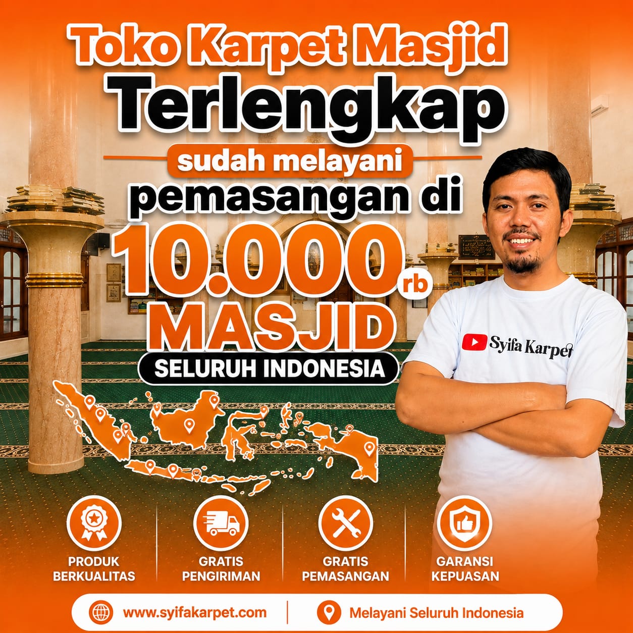 Karpet Masjid Terdekat 1 Toko karpet masjid rembang